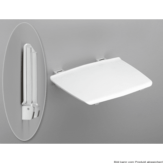 Duschklappsitz Serie 150 RD weiß
