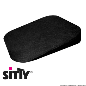 Sitty mobil Autokeilkissen 38 x 40 x 6,5/1cm schwarz