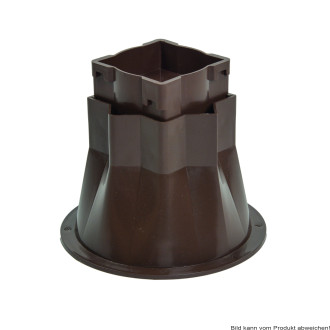 Betterhöher ca.7,2x7,2x8-13cm, braun (VPE: 4 Stück)
