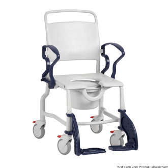 Dusch-Toilettenstuhl Laupheim mit 5" Rädern