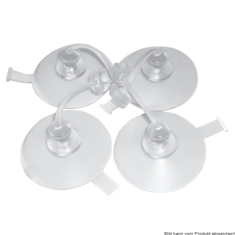 Sauger-Set für Badewannenlifter Bellavita/Bellavita NOVA (4 schwenkbare Sauger), transparent