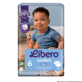 Kinderwindel Libero Comfort XL Gr.6, 13-20 kg (1 Karton: 8 x 22 Stück)