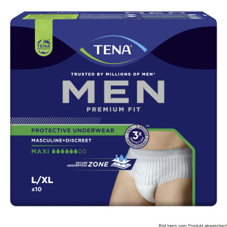 TENA men Premium Fit Pants Maxi L/XL, Hüfte 95-125 cm (1 Karton: 4 x 10 Stück)