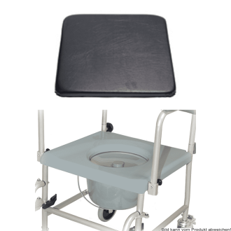 Sitzbrille für Toilettenrollstuhl TRS 130, grau
