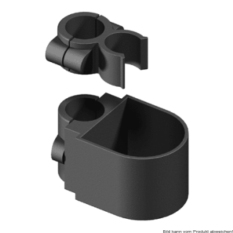 Stockhalter für Rollatoren für einen Stock 25 mm