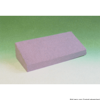 Matratzen-Seitenlagerungskeil 30° 65x30x17/7 cm mit Kunstlederbezug weiß