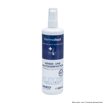 Hände- und Hautdesinfektion HIBOmed DermaSept 250ml mit Sprühkopf