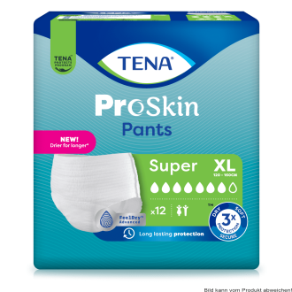TENA Pants PROskin Super XL, Hüfte 120-160 cm (1 Karton: 4 x 12 Stück)