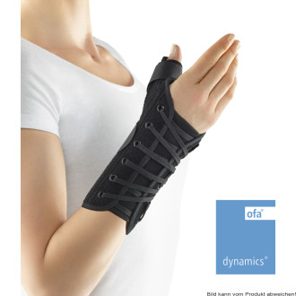 Handgelenk Schnürorthese mit Daumenfixierung Dynamics schwarz Gr. L links