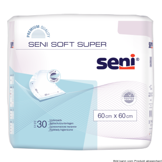 Bettschutzunterlagen Seni Soft Super 60x60 (1 Karton: 4 x 30 Stück)