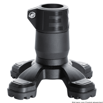 4-Punkt Gummikapsel Safety Foot, schwarz (VPE: 1 Stück) 16-17 mm
