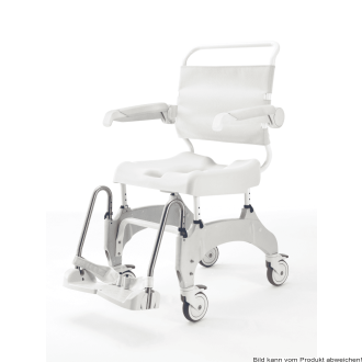 Dusch- und Toilettenrollstuhl AQUATEC OCEAN ERGO XL weiß-grau