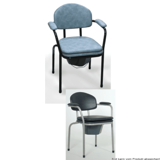 Toilettenstuhl 9062 TII, feststehend Farbe: blau/grau