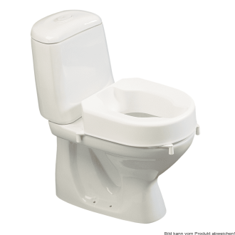 Toilettensitzerhöhung Hi-Loo mit Klammern, ohne Deckel Ausf.: Höhe 10 cm