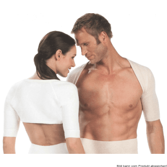 Schulterwärmer, kurzer Arm 50% Angora natur Gr. XL