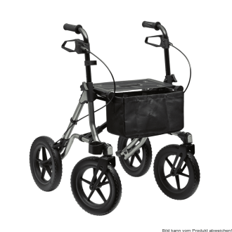 Rollator TAiMA XC, PU-bereift, Netz und Stockhalter, oasisgrün-metallic