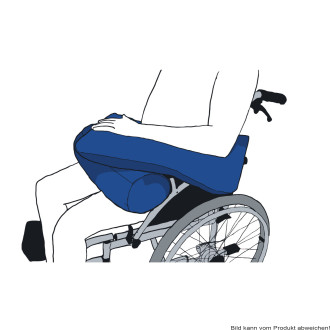 Hemi-Arm-Kissen CarePur M blau