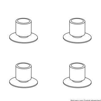 Gummifüße für TOMTAR Duschhocker/-stuhl (VPE: 4)