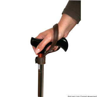 Stockschlaufe, Leder Farbe: braun