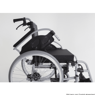 Rollstuhl Action1 R mit Trommelbremse silbergrau SB 38 cm